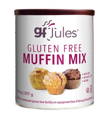 gfJules Certified Gluten Free Muffin Baking Mix | Non-GMO, Vegan, Kosher & Top 8 Allergen Free | Cup for Cup Baking Alternative to Regular Muffin Mixes & Makes 15 Muffins | 14 Ounces - Buy Online on GoSupps.com