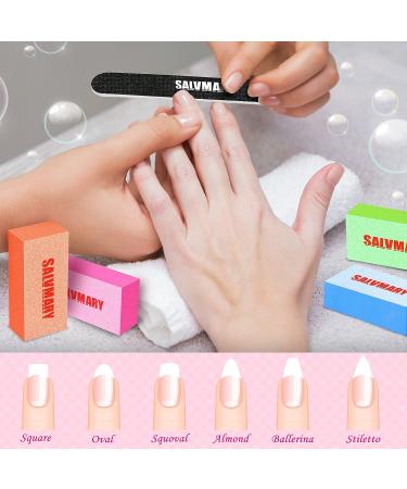 Professional Nail Files and Buffers Kit - 8Pcs Double Sided Emery Boards and Buffer Blocks for Salon Quality Manicures at Home - Buy Online on GoSupps.com