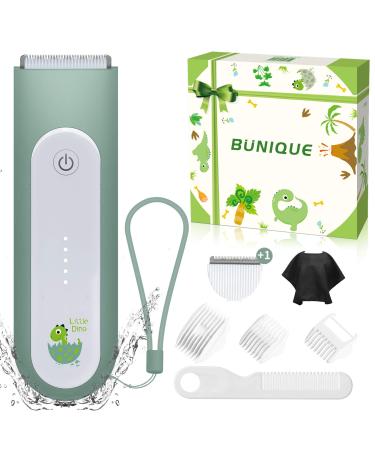 Bunique Ultra-Silent Hair Clipper Kit for Kids  All-in-One Baby Hair Trimmer with Extra Blade  Safe&Quiet for Infants  Toddler Boys  Children with Autism  Waterproof  Gift-ready Box