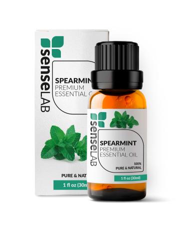 SenseLAB Spearmint Essential Oil - 100% Pure Extract Spearmint Oil Therapeutic Grade - for Diffuser and Humidifier - Outdoor Protection - Oral Care Oil (30 ml) Spearmint 30ml