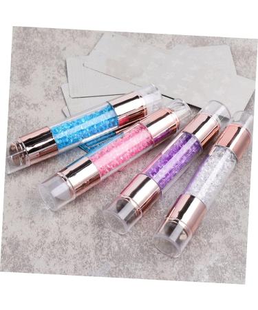 FOMIYES 3pcs Double Head Nail Template Nail Silicone Stamper Jelly Stamper for Nails Nail Jelly Stamper Manicure Supplies Rubber Nail Stamper Manicure Stamp Manicure Pen Nail Stamper Kit - Buy Online on GoSupps.com