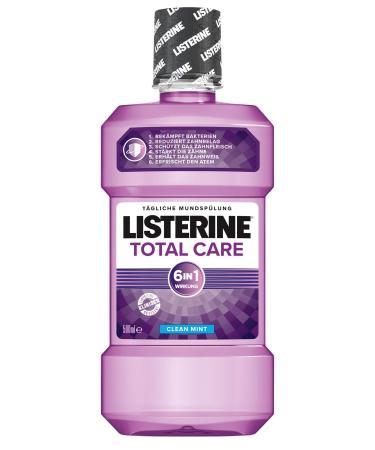 Listerine Total Care Antibacterial Mouthwash (with 6-fold effect for more comprehensive oral hygiene) 500 ml