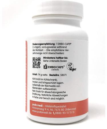 Buy Woscha Evening Primrose Oil 120 Embo-Caps (74g) - Vegan Supplement for Hormonal Health | Fast International Shipping - Buy Online on GoSupps.com