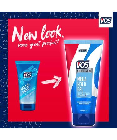 VO5 Mega Hold 24 hour extra strong control Styling Gel for perfectly groomed controlled natural hairstyle 200 ml Multi Buy 2 Pack - Buy Online on GoSupps.com