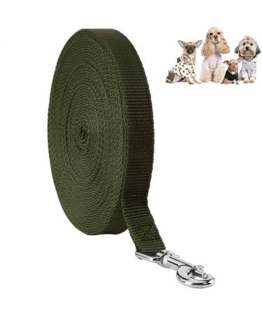 Happy Hachi 20m Dog Tow Line - Durable Nylon Leash for All Sizes | Weatherproof Training Leash with D-Carabiner & Grip Cushion - Ideal for Small & Large Dogs (Green) - Buy Online on GoSupps.com