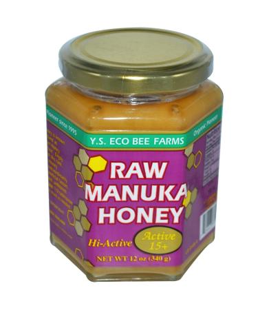 Y.S. Eco Bee Farms Raw Manuka Honey Active 15+ 12 oz (340 g)