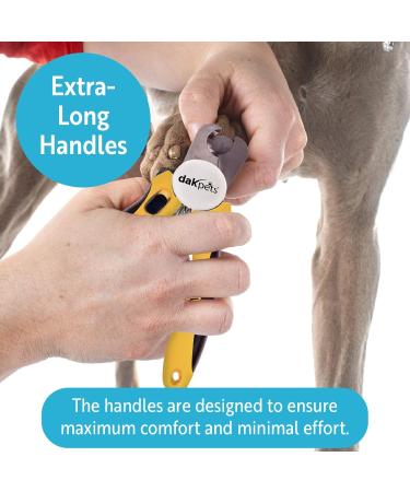 Dakpets Professional Dog Nail Clipper - Safety Lock Protective Guard & Free Nail File for Medium & Large Breeds - Buy Online on GoSupps.com