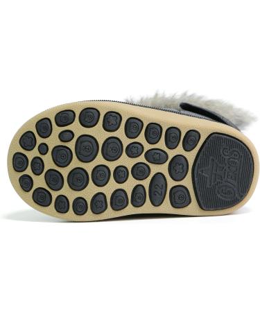 MINBEI Baby Girls Waterproof Winter Snow Boots - Pink/White/Rose Gold/Brown - Size 5.5 UK - Toddler Girls Soft Leather Booties - Buy Online on GoSupps.com