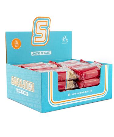 Sven Jack (Energy Cake) - Cranberry 24x 125g (3kg) - oatmeal bar with long -chain carbohydrates less sugar & unique taste - the original fitness flapjack & oat meal snack cranberry 24 pieces (1 Pack)