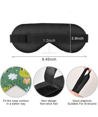 Light Blocking Breathable Eye Mask for Men and Women - Adjustable for Travel, Yoga, Meditation - Funny Frogs Design - Deep Sleep Comfort - Buy Online on GoSupps.com