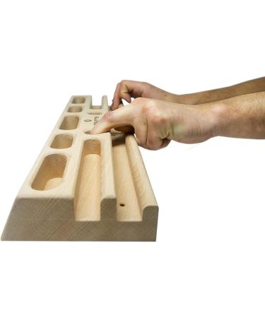 eGUrre Hangboard Climbing Board - Premium Basati Wooden Fingerboard for Strength Training & Climbing Fitness - Buy Online on GoSupps.com