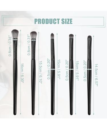 VOCOSTE 5pcs Makeup Brush Set - Face Concealer Eyeshadow Smudger & Highlighter Brushes with Wooden Handles | International Shipping Available - Buy Online on GoSupps.com