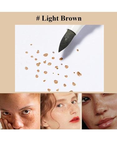 2 Color Freckles Makeup Pen - Soft Waterproof Freckle Pencil for Natural Sunkissed Look | Light Brown & Dark Brown - Buy Online on GoSupps.com