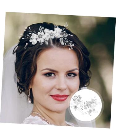 Ciieeo 1 Set Forest Fairy Flower Bridal Hair Accessories Wedding Dress Accessories Yellow 4-piece Set Bridal Pearl Hair Accessories Hair Barrettes Hair Accessories for Girls The Flowers - Buy Online on GoSupps.com