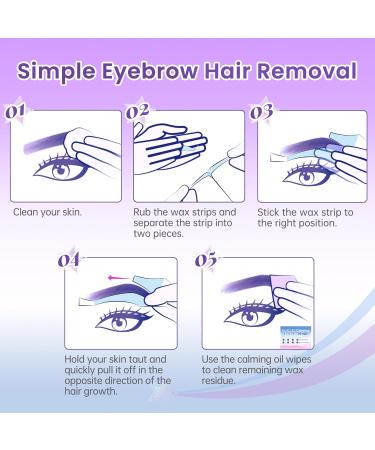 Bandes de Cire pour sourcils bandes de cire pour le visage 32 pi ces bande cire sourcils Pour tous les types de peau pilation domicile pour femmes - Buy Online on GoSupps.com