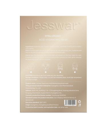 Jesswar 10 Sheet Facial Mask - Hyaluronic Essence & Centella Asiatica for Deep Hydration & Moisturizing | International Shipping Available - Buy Online on GoSupps.com