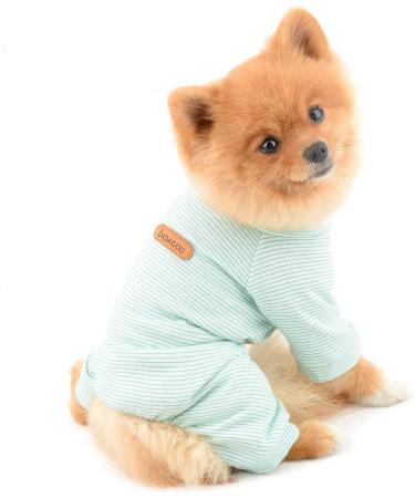 Smalllee Lucky Store Cotton Pet Sleeping Suit for Small Dogs & Cats | Comfortable Pajama Bodysuit | Perfect for Yorkies & Chihuahuas (Size L) - Buy Online on GoSupps.com