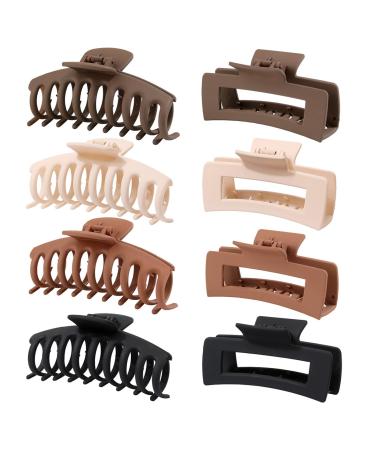 8 pieces of hair clip tall 11cm ladies hair clips set matt hair clip for thick hair thin hair hair accessories can be used as a gift (set 2) - Buy Online on GoSupps.com