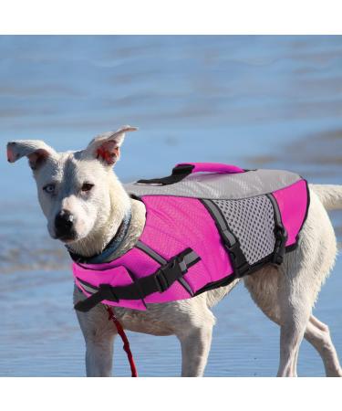 Buy Cit toile Adjustable Life Jacket for Small Dogs - Pink | Ideal for Chihuahua Dachshund & Bulldog | Safe & Buoyant Dog Life Vest for Water Sports - Buy Online on GoSupps.com