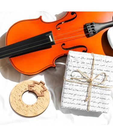 Wooden Melody Tool | Round Chord Wheel for Musicians | Circle of Fifths | Enhance Your Music Skills - Buy Online on GoSupps.com