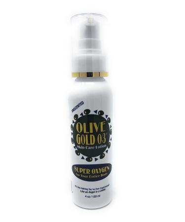 Olive Gold O3 Skin Care Lotion - Ozonated Olive Oil Super Oxygen (4oz)