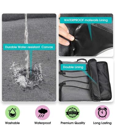 In.DI&IN.WE Large Art Portfolio Case 18x24 - Grey | Art Bag for Supplies, Artwork, Poster Board, Drawing | Display Screen Carrying & Traveling Case - Buy Online on GoSupps.com