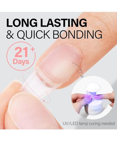 Aillsa 2PCS Gel Nail Glue for Acrylic Nails | 4 in 1 Super Strong Formula | 15ml High Capacity | UV Curing | Brush-On Nail Glue for Nail Tips, Rhinestones, Pearls & Foil - Buy Online on GoSupps.com