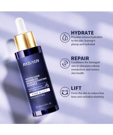 Barrier Repair Serum - Anti Aging Collagen Peptide | Hydrating Face Serum with Vitamin B5 for Fine Lines & Wrinkles Treatment - 1.01 Fl Oz - Buy Online on GoSupps.com