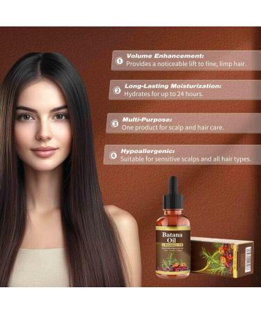 2PCS Batana Oil with Rosemary for Hair Growth Nourish Scalp Detox for Strong Healthy Hair Organic from Reduce Hair Loss Your Scalp - Buy Online on GoSupps.com