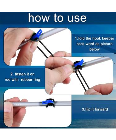 Deapeick 5pcs Fishing Bait Wraps and 10pcs Hook Holder Set | Durable PVC Covers for Lures | Fishing Hook Bait Storage | 3 Large + 2 Medium Sizes | Includes 10 Hook Keepers - Buy Online on GoSupps.com