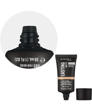 Rimmel Lasting Matte Full Coverage Foundation 30ml - 085 Fair Beige - Buy Online on GoSupps.com