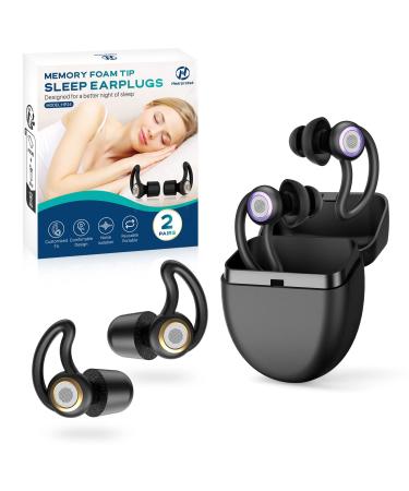  2 Pairs  Ear Plugs for Sleeping  Hearprotek Noise Cancelling Comfortable earplugs for Sleep-Reusable Noise Reduction Sound Blocking Ear Plugs for Side Sleepers snoring Work Study Travel (30db&33db) Black - Buy Online on GoSupps.com