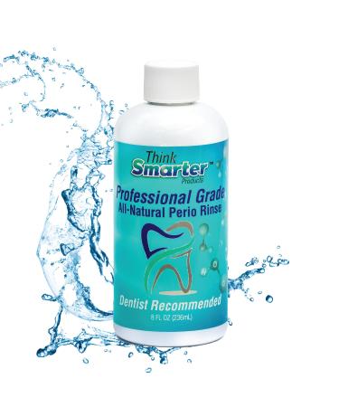 Perio Rinse with Hypochlorous Acid Alcohol-Free Mouth Cleanser Supports Healing & Fights Germs for Oral Care Patients 8fl oz (236mL) Clear Rinse