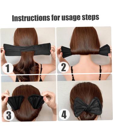 Bun Maker For Long Hair Hair Bun Maker 2Pcs Hair Bun Roller Simple Braid Maker for Women French HairType Deft Bun Hair Hair Bun Accessories for Long Thick Hair Black - Buy Online on GoSupps.com