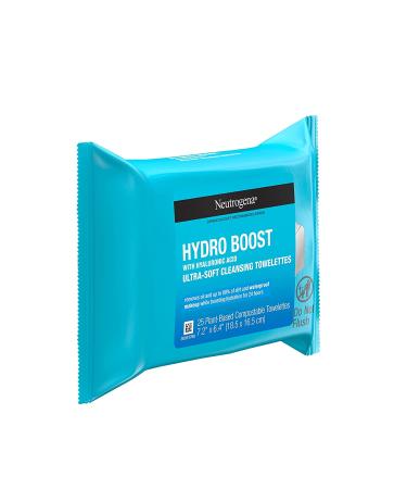 Neutrogena HydroBoost Hyaluronic Acid Makeup Remover Wipes - 25 ct - Buy Online on GoSupps.com