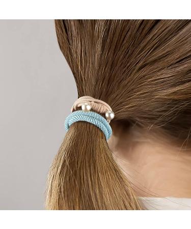 Juome 20Pcs Boho Hair Ties for Women/Girls - No Damage Ponytail Holders for Thick Hair (4 Colors) - Buy Online on GoSupps.com