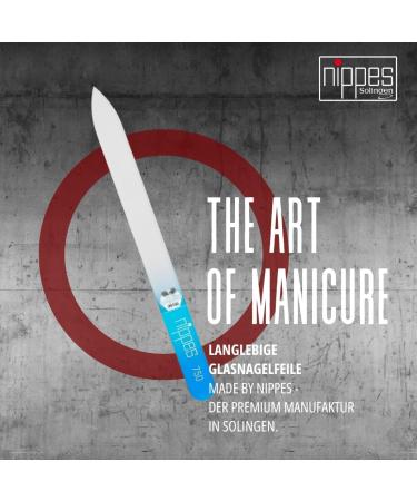 nippes Solingen Nail File Glass Blue 14 cm Can be Used on Both Sides - Buy Online on GoSupps.com