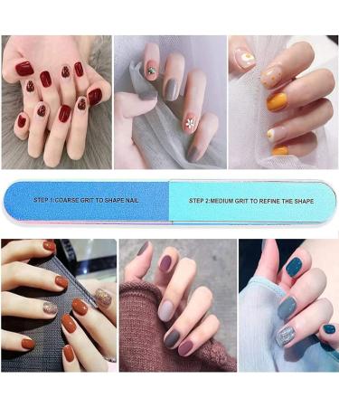 JEOPKO 8 Pack Nail Buffer Nail File Buffer Block 7 Way File Removes Ridges for Manicure Block Acrylic Gel Nails Remover Women Home & Salon Use Straight Pedicure Buffing Sanding Polish. Pink Blue - Buy Online on GoSupps.com