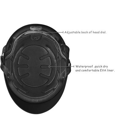Reevas Whitewater Helmet - Large Matte Black for Kayaking, Rafting, SUP, Surfing & Waterskiing - Buy Online on GoSupps.com
