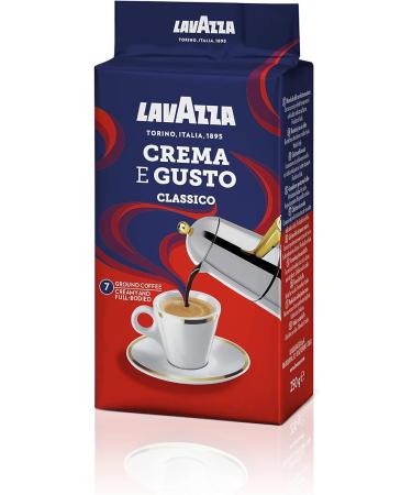 Lavazza Crema e Gusto Ground Coffee 250g - Classic Italian Blend (Pack of 1) - Buy Online on GoSupps.com