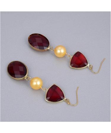 Earrings for Women Natural Color Sea Shell Red Crystal Earrings for Women Hilarity Earrings for Women - Buy Online on GoSupps.com