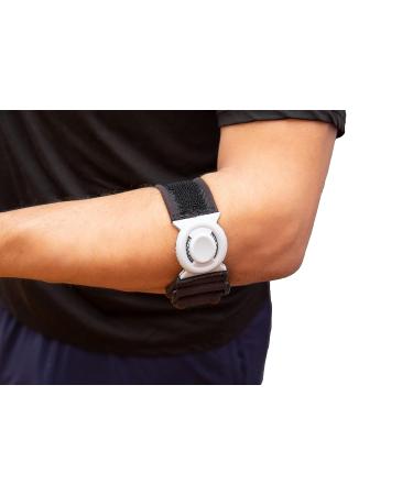 Bullseye Elbow Strap - Therapeutic Massage Brace for Tennis & Golfer s Elbow Pain Relief (S/M) - International Shipping Available - Buy Online on GoSupps.com