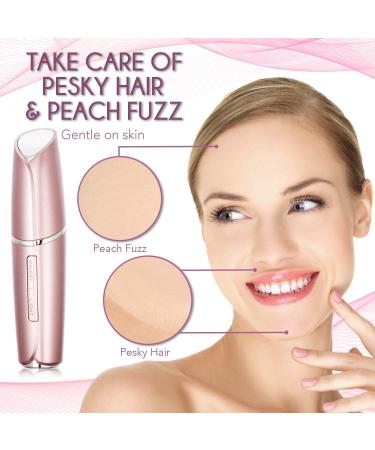Yoove Facial Hair Removal for Women | Painless USB Rechargeable Electric Shaver & Bikini Trimmer (Rose) - Buy Online on GoSupps.com
