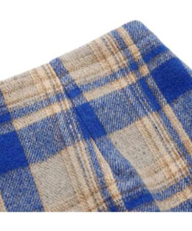 Buy Elegant Women's Boho Winter Skirt - High Waist Chiffon A-Line Swing Skirt in Blue for Ladies - Buy Online on GoSupps.com