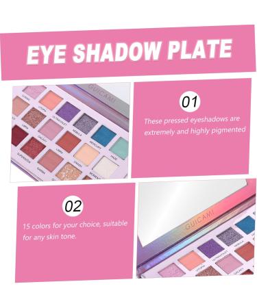 BELLIFFY 1pc 15 15 Colors Eye Shadow Plate Makeup Eyeshadow 15 Colors Eyeshadow Powder Waterproof Eye Shadow - Buy Online on GoSupps.com