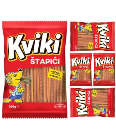 Podravka Kviki Pack of 5 salt sticks for crackers biscuits 100 g
