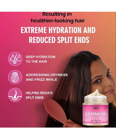 Hair Butter with 100% Pure Raw Batana Oil From Honduras Batana Oil for Hair Growth Hair Growth Butter for All Hair Types Promotes Hair Strength 110g - Buy Online on GoSupps.com