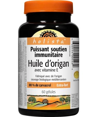 Holista Oregano Oil with Vitamin E Extra Strength 60 Softgels Immune and Antioxidant Health - Buy Online on GoSupps.com