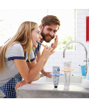 8 Pieces Toothpaste Tube Squeezer Dispenser Clips - Bathroom Essentials (Yellow Gray Blue White) - Buy Online on GoSupps.com