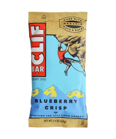 Clif Bar - Organic Blueberry Crisp - Case of 12-2.4 oz 2.4 Ounce (Pack of 12)